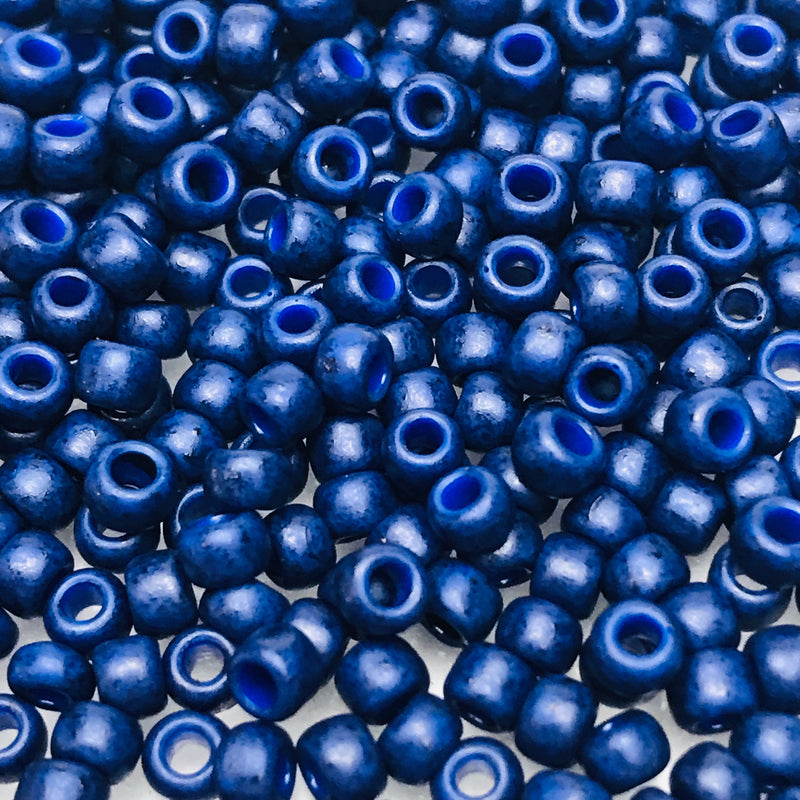 Navy Blue Semi Glazed, 8/0 Toho Round, 8.0 grams