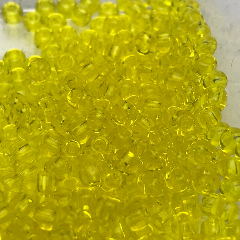 Lemon Transparent, 8/0 Toho Round, 8.0 grams