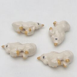 Unicorn Peruvian Ceramic Bead