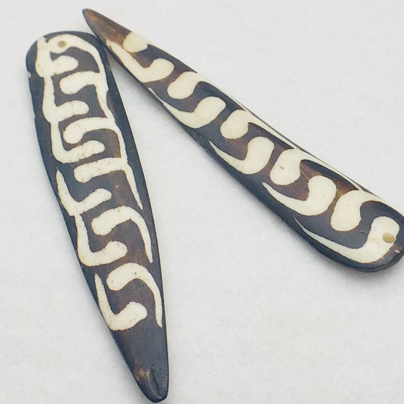 Batik Bone African Spear Pendant