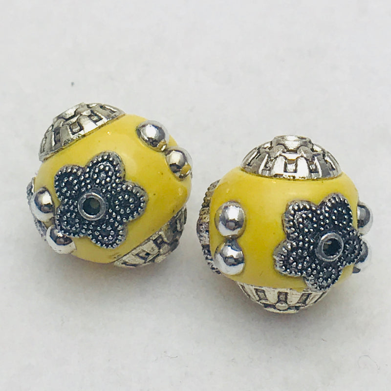 Yellow Mongolia Bead 14mm