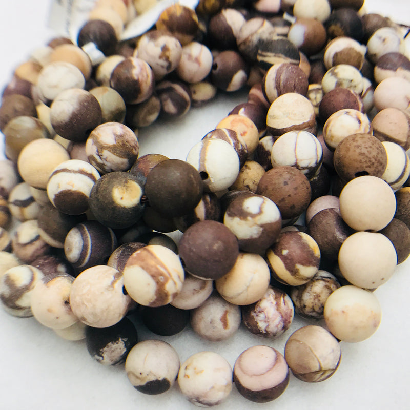 Brown Zebra Jasper, 6, 8mm