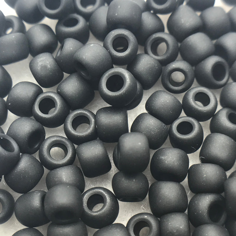 Jet Frosted, 6/0 Toho Round, 8.5g