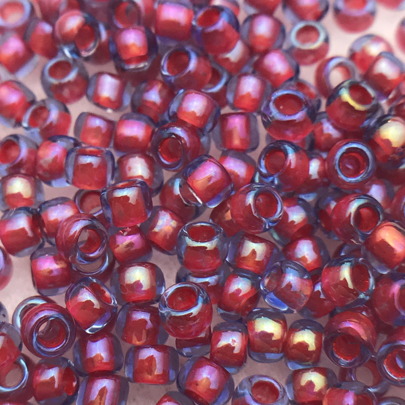 Sapphire Light Hyacynth Lined,  8/0 Toho Round Seed Beads, 8.5 grams