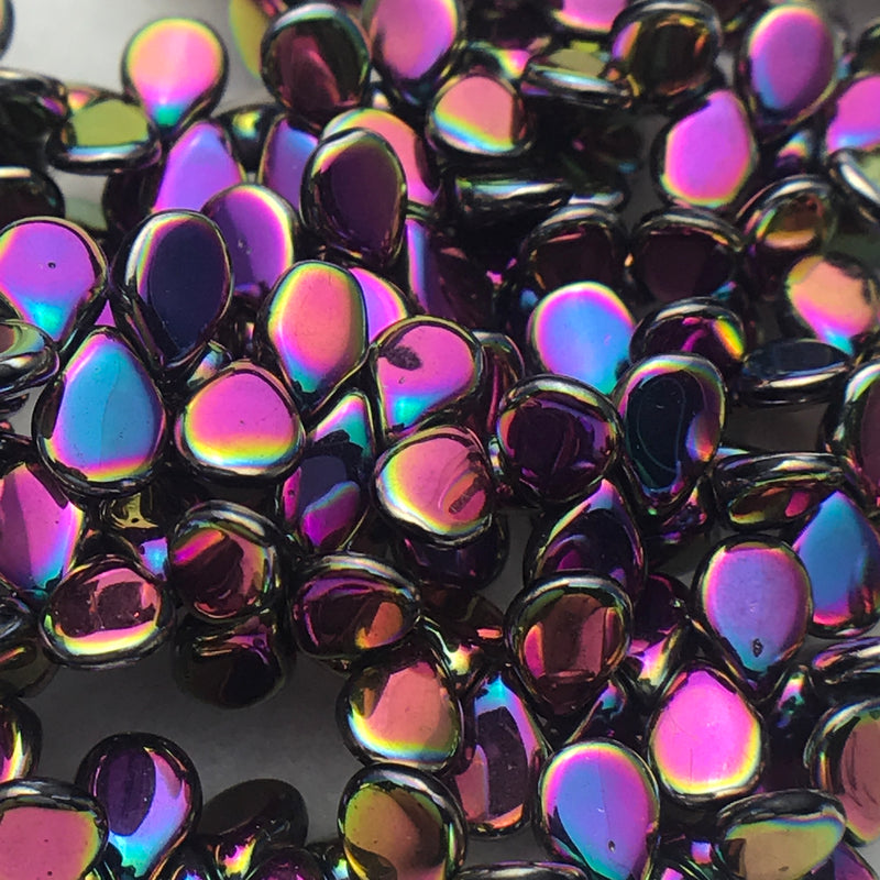 Vitrail Pip Czech Glass Bead 7mm