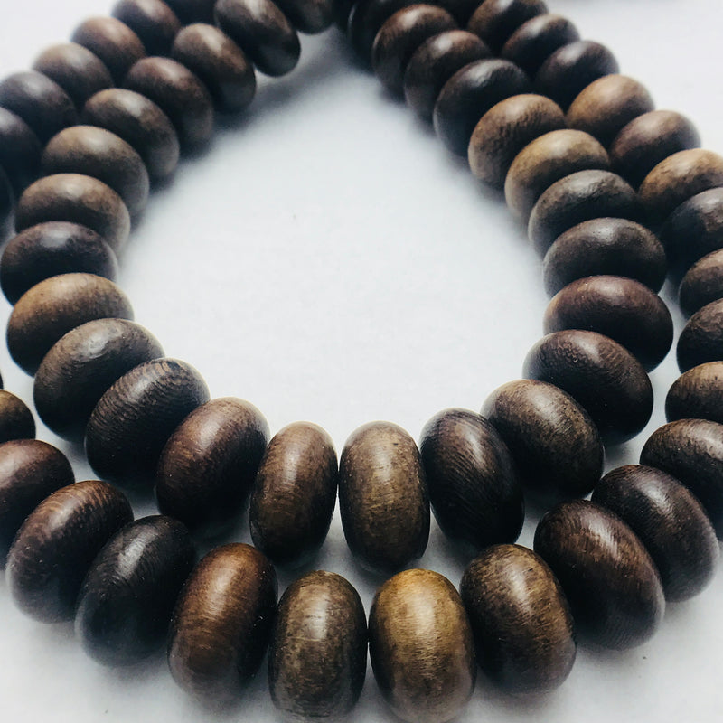 Robles Wood Rondelles, 12x18mm