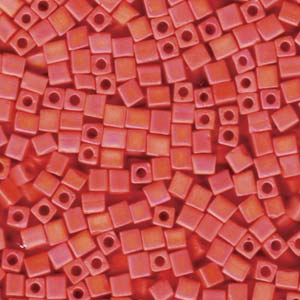 Miyuki Square Matte OP Orange AB 4mm