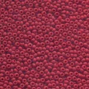 Czech Glass 8/0 Round Red Matte 22g