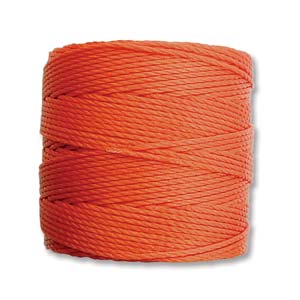 S-Lon Nylon Beading Cord, Orange
