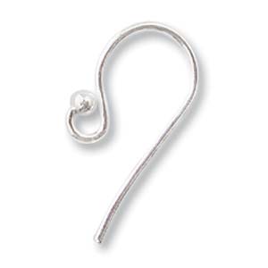 Earwire 18mm Sterling Silver