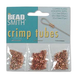 Crimp Tube Assortment Pack Copper Plate 475 Pieces