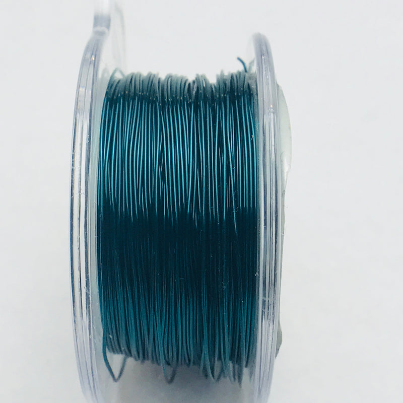 Teal Copper Core Wire, Anti-Tarnish