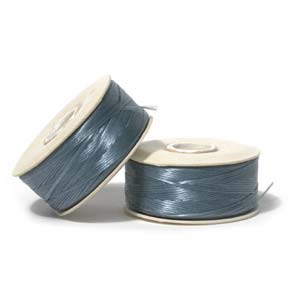 Nymo Nylon Bead Thread Turquoise Size B 72 yards for beadweaving & embroidery