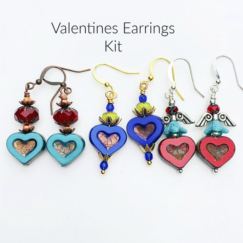 Valentines Hearts Earrings Kit
