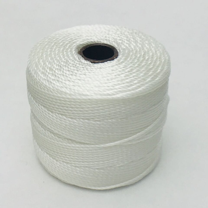 S-Lon Nylon Beading Cord, White