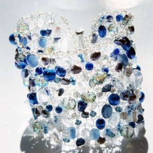 Beaded Wire Knit Cuff Tuesdays 6/12 & 6/19