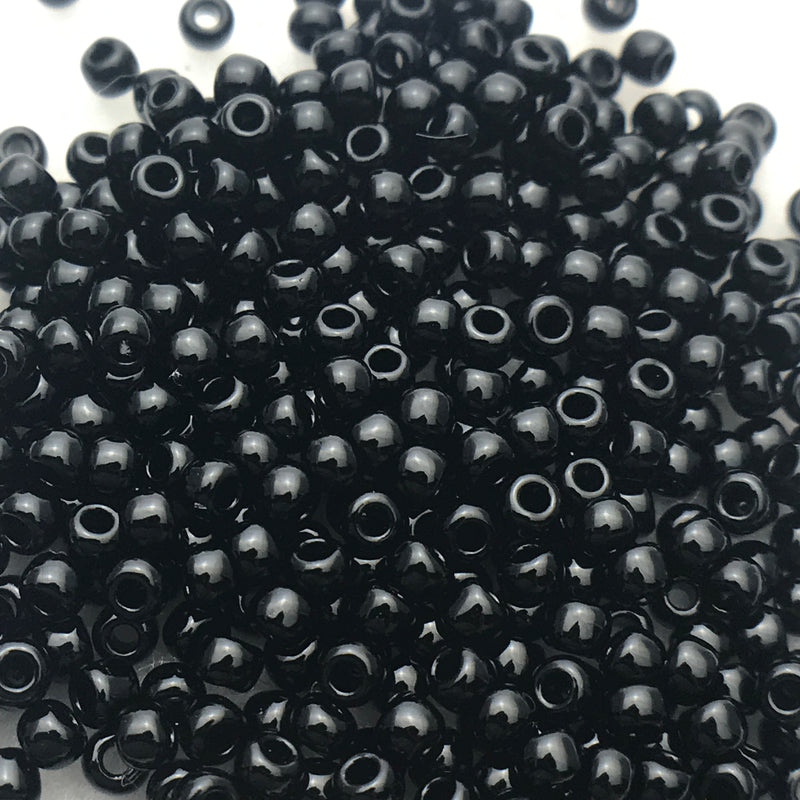 Jet Opaque-Frosted, 11/0 Toho Round, 8.5 grams