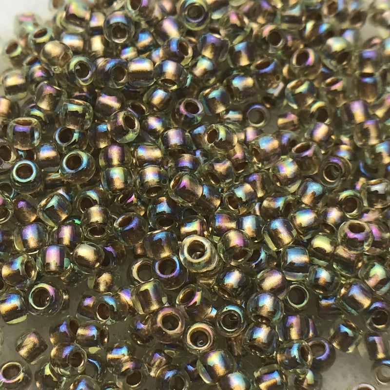 Jonquil Lt. Gold-Lined Rainbow, 11/0 Toho Round, 8.5 grams