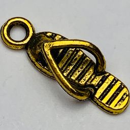 Flip Flop Charm, Gold
