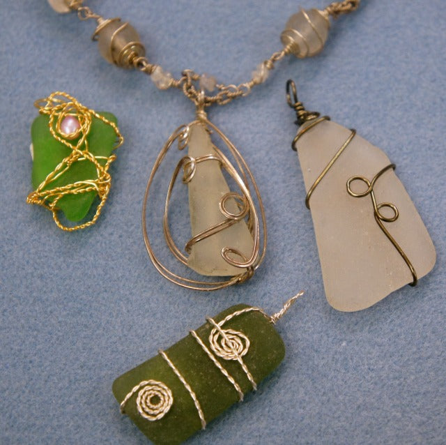 Sea Glass Pendants 7/12/18