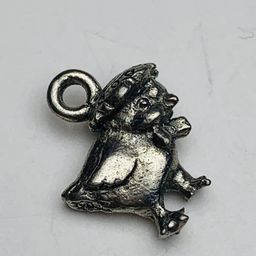 Baby Chick Charm, Silver