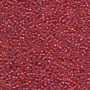 11/0  Miyuki Round Seed Beads Silver Lined Flame Red 8.5g