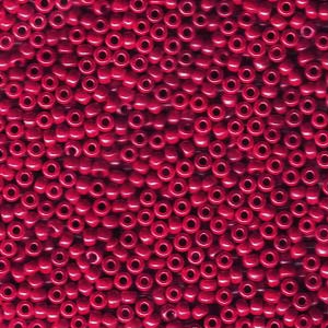 11/0  Miyuki Round Seed Beads Opaque Red Luster 8.5g