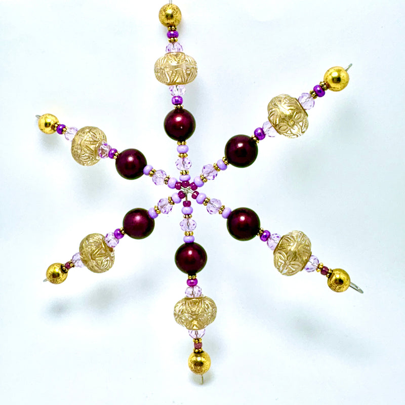Royal Amethyst Beaded Snowflake Kit