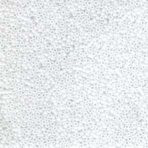 15/0 Miyuki Rounds Opaque Chalk White 8.2 grams