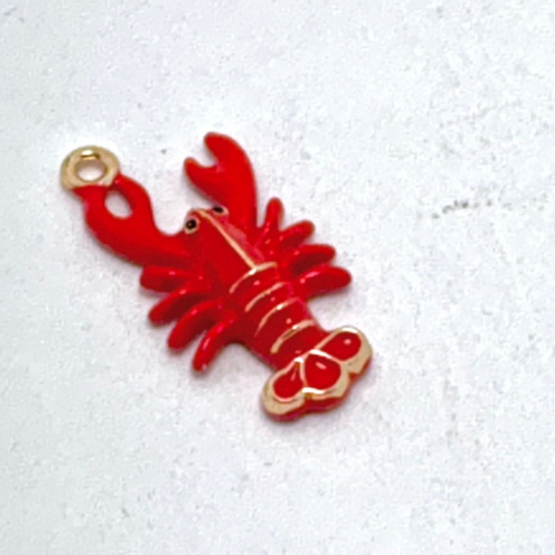 Red Enamel Lobster, 19mm
