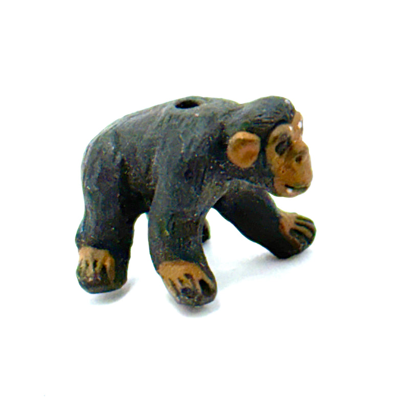 Peruvian Ceramic Chimpanzee Bead