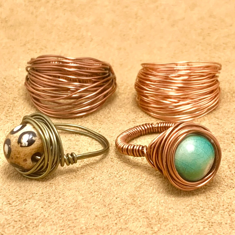 Wire Wrapped Rings, Sat 5/31/25