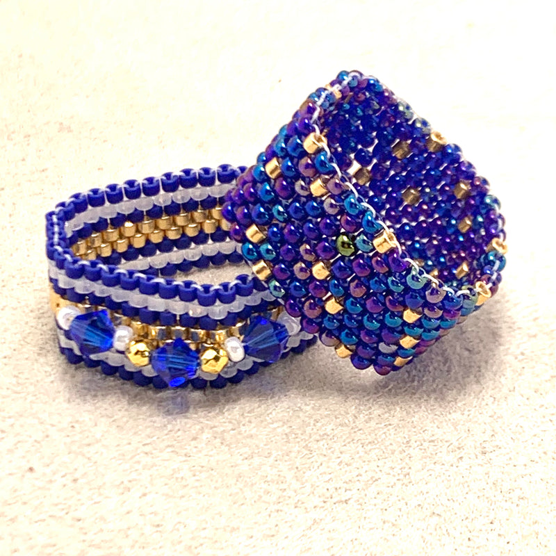 Beaded Rings with Peyote Stitch, Friday 1/26/24