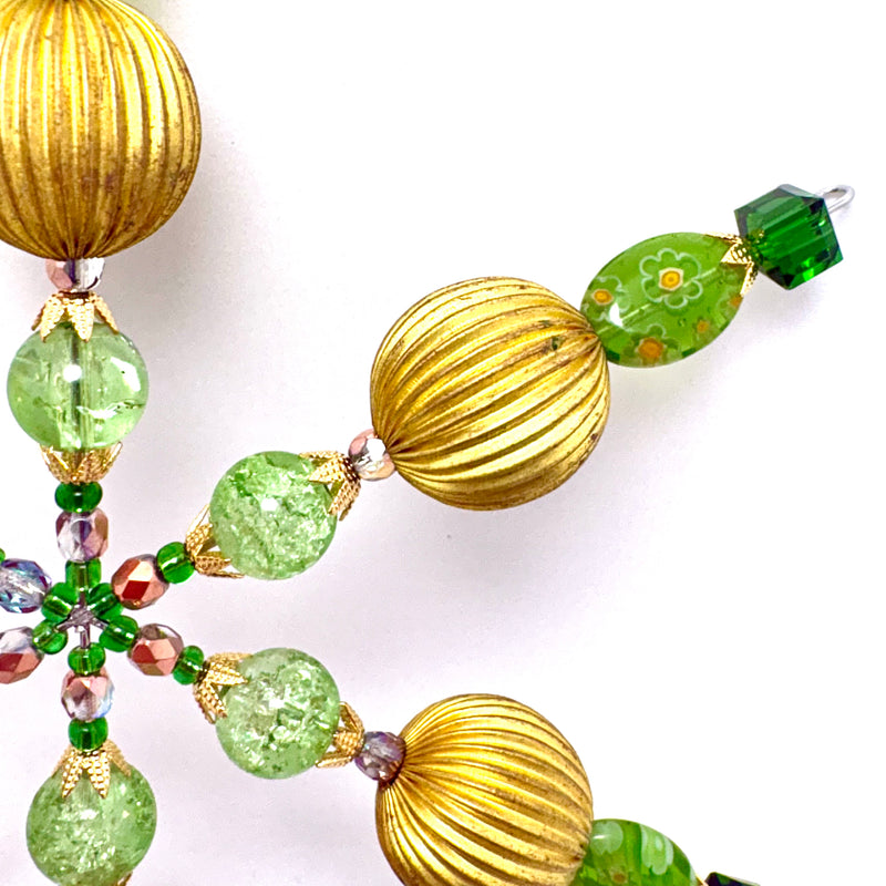 Gilded Pine Beaded Snowflake Kit