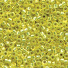 6/0 Miyuki Duracoat Silver Lined Dyed Yellow, 20 grams