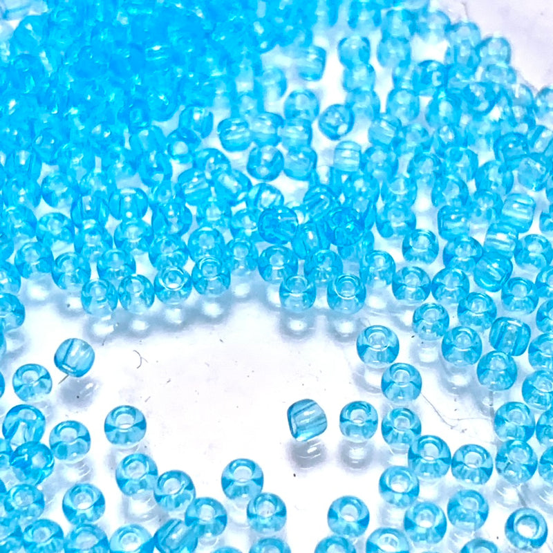 Aquamarine Transparent,  11/0 TOHO Round, 8.0 grams