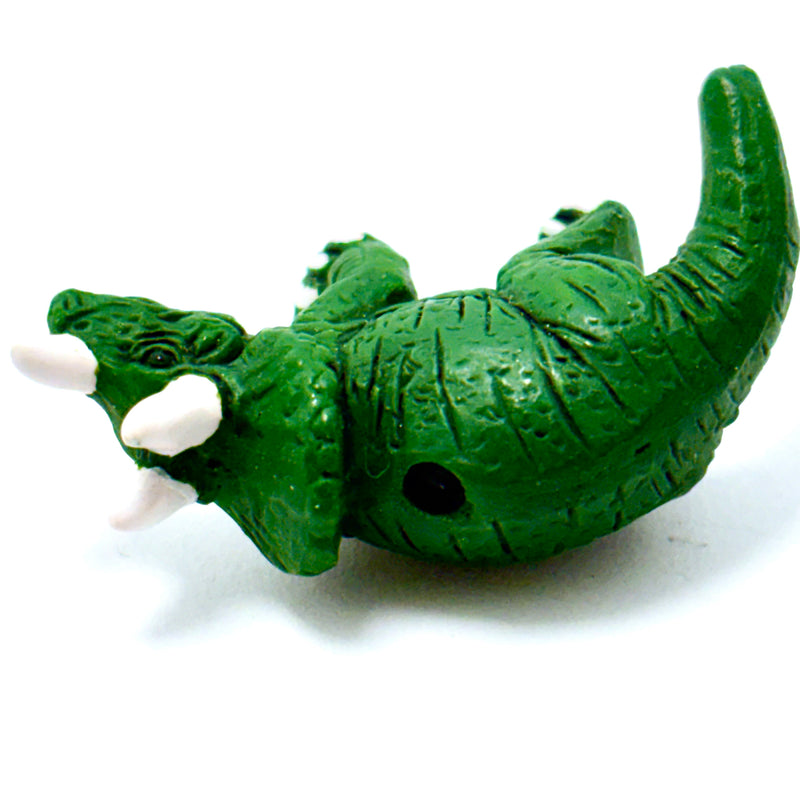 Peruvian Ceramic Triceratops Bead