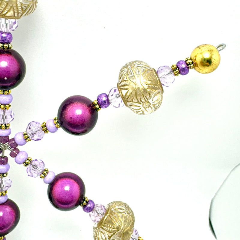 Royal Amethyst Beaded Snowflake Kit