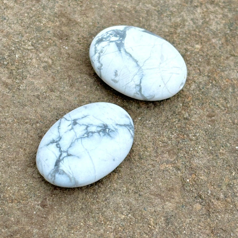 Howlite Focal Bead, 18x25mm