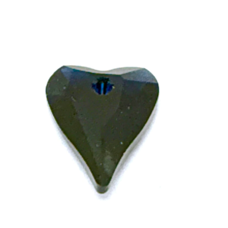 18mm Amber Swavorski Crystal Wild Heart Faceted Pendant