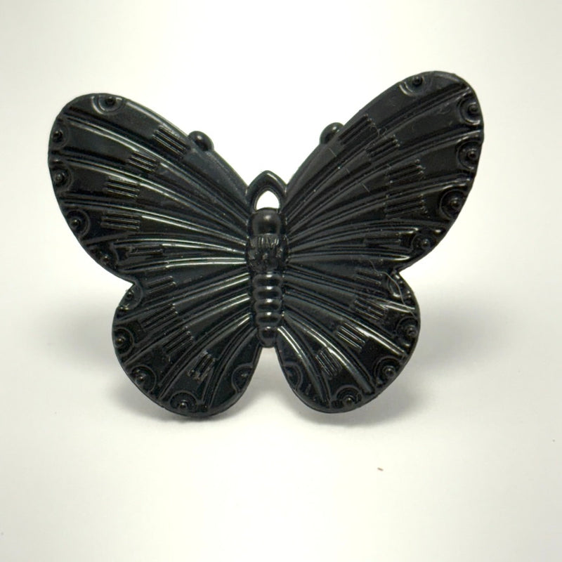 Black Butterfly Charm, 30x40mm