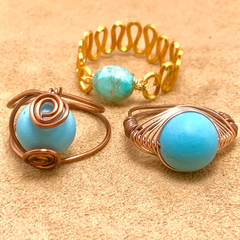 Wire Wrapped Rings, Sat 5/31/25