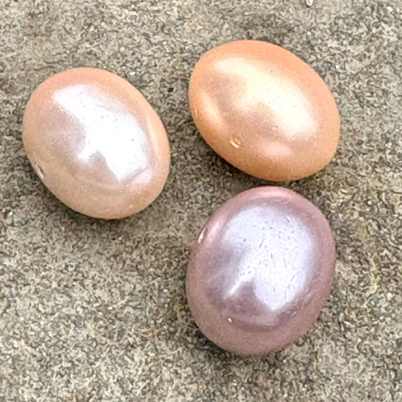 Mother of Pearl Egg Shaped Beads, 16x18mm