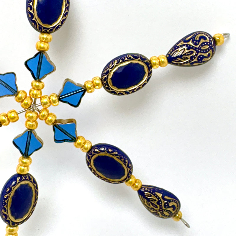 Blue Monarch Beaded Snowflake Kit