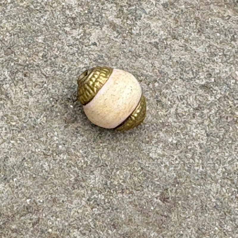 Tibetan Style Prayer Beads – Gemstone with Brass Caps (10x12mm)