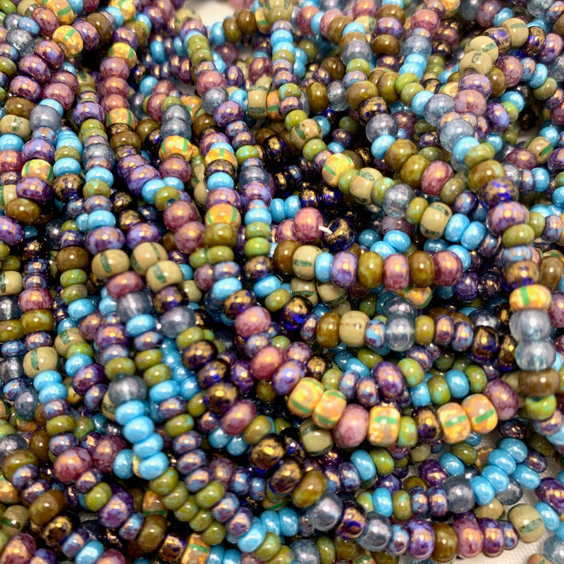 Druk Czech Glass Beads, Blue Opal, 4mm – EOS Designs Studio