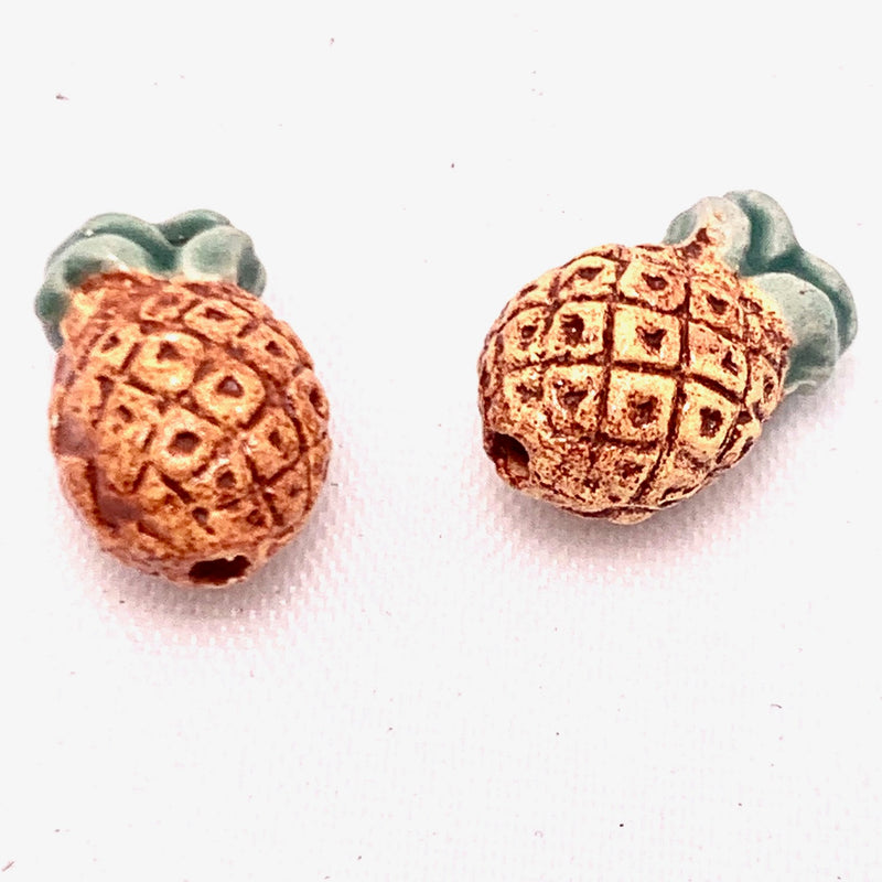 Pineapple Peruvian Ceramic Bead