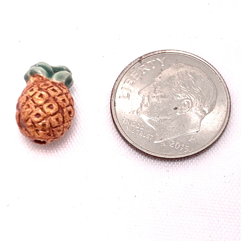 Pineapple Peruvian Ceramic Bead