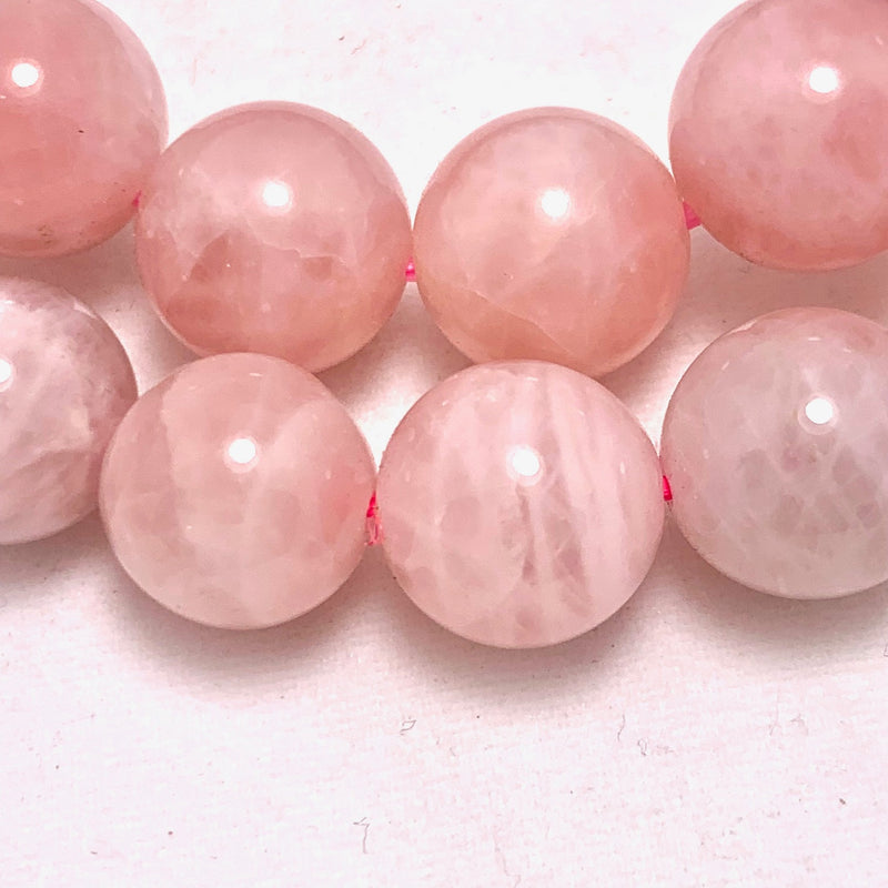 Rose Quartz Gemstone Round Beads, 12mm