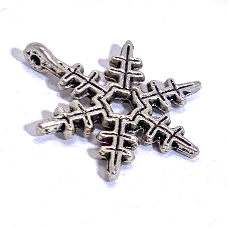 Silver Snowflake Charm